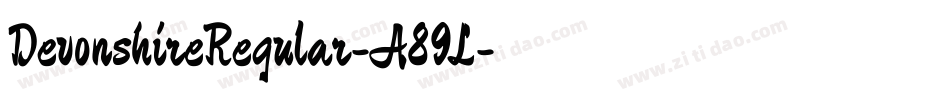 DevonshireRegular-A89L字体转换