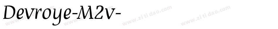 Devroye-M2v字体转换