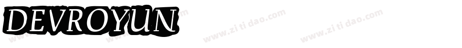 DEVROYUN字体转换