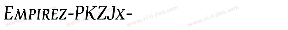 Empirez-PKZJx字体转换