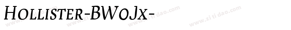 Hollister-BW0Jx字体转换