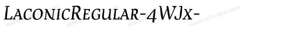 LaconicRegular-4WJx字体转换