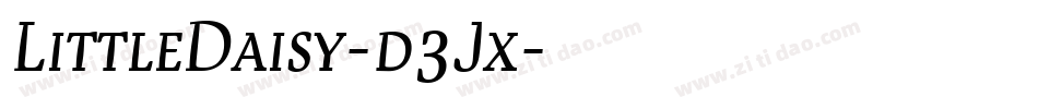 LittleDaisy-d3Jx字体转换