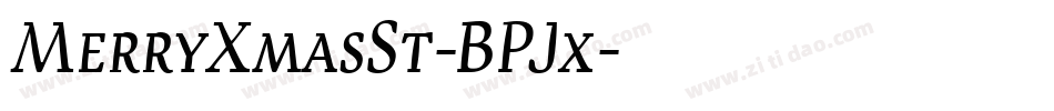 MerryXmasSt-BPJx字体转换