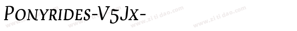 Ponyrides-V5Jx字体转换