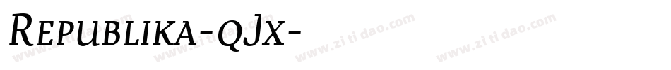 Republika-qJx字体转换