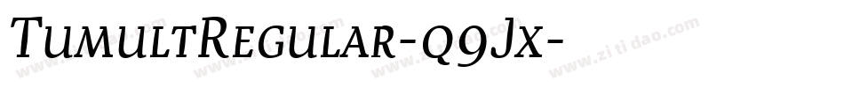 TumultRegular-q9Jx字体转换