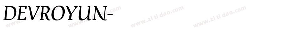 DEVROYUN字体转换