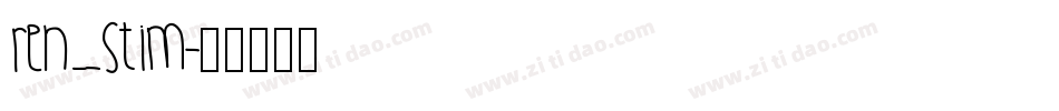 REN_STIM字体转换