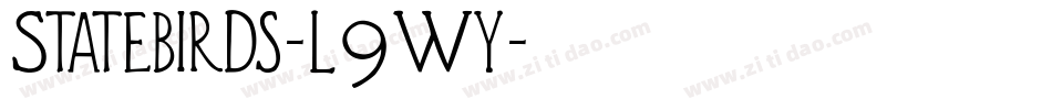 Statebirds-l9Wy字体转换