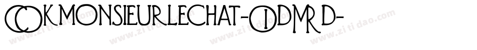 Dkmonsieurlechat-OdMd字体转换
