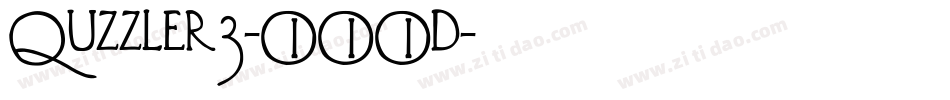 Puzzler3-OOOd字体转换