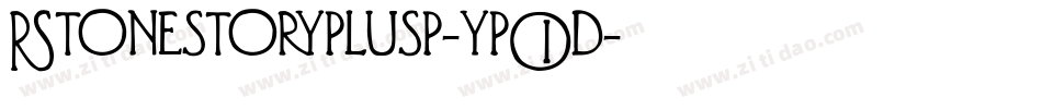 Stonestoryplusp-ypOd字体转换