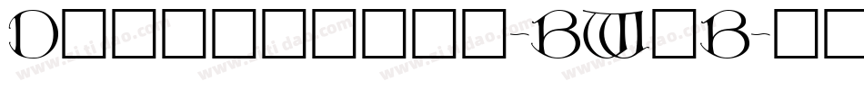 Dietercaps-BWlB字体转换