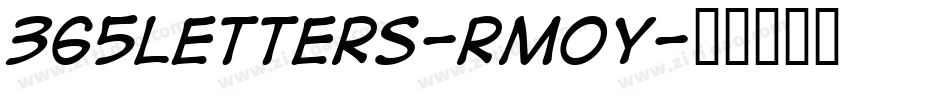 365Letters-rm0y字体转换