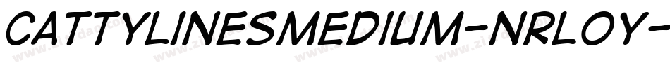 CattylinesMedium-nRL0Y字体转换