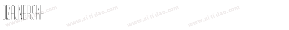 dizajnerski字体转换