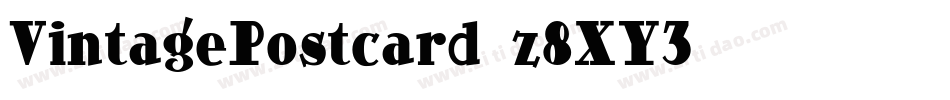 VintagePostcard-z8XY3字体转换