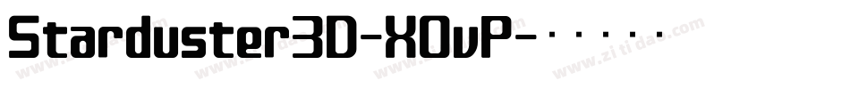 Starduster3D-XOvP字体转换