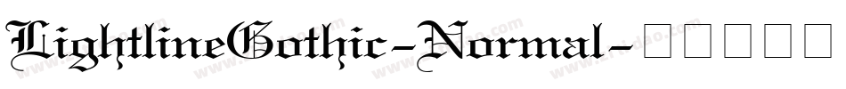 LightlineGothic-Normal字体转换