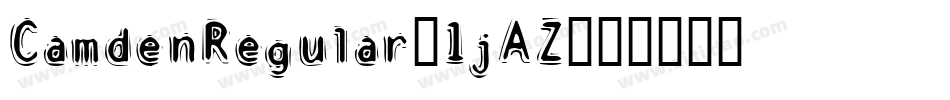 CamdenRegular-1jAZ字体转换