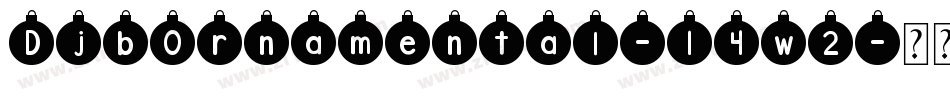 DjbOrnamental-14w2字体转换