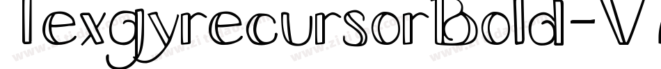 TexgyrecursorBold-V7Rw字体转换