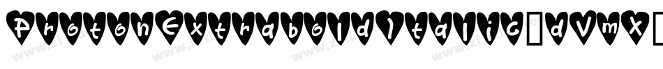 ProtonExtraboldItalic-dVmX字体转换