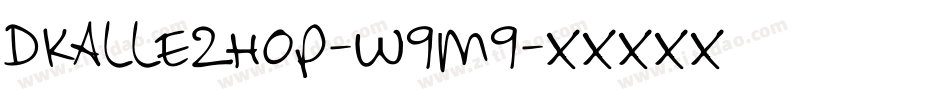 Dkallezhop-W9m9字体转换