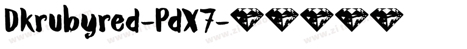 Dkrubyred-PdX7字体转换