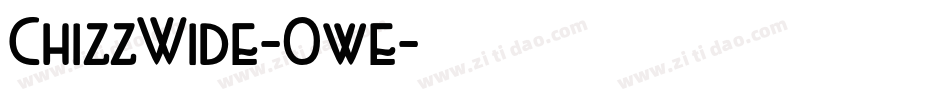 ChizzWide-Owe字体转换