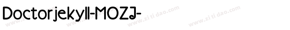 Doctorjekyll-MOZJ字体转换