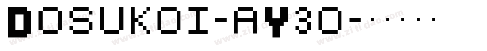 Dosukoi-aY3o字体转换