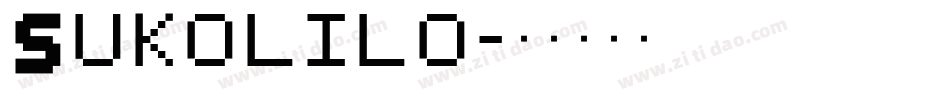 Sukolilo字体转换
