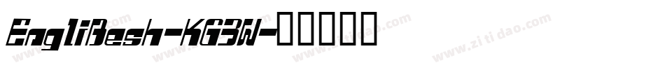 EngliBesh-KG3W字体转换