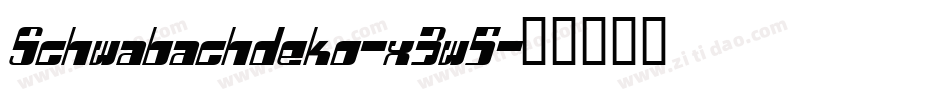 Schwabachdeko-x3w5字体转换