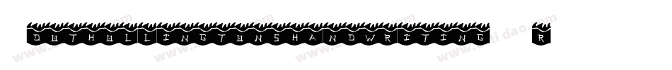 Kdothollingtonshandwriting-MrYw字体转换