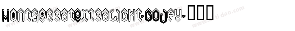 MontserratExtralight-GOJpy字体转换