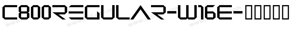 C800Regular-W16E字体转换