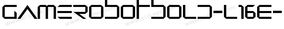 GameRobotBold-L16E字体转换