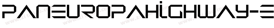 PaneuropaHighway-e16e字体转换