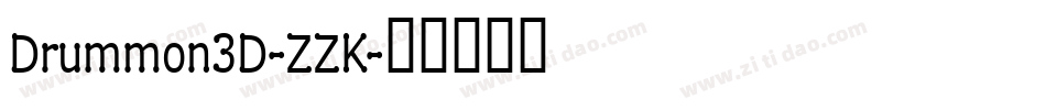 Drummon3D-ZZK字体转换