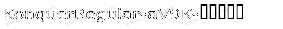 KonquerRegular-aV9K字体转换