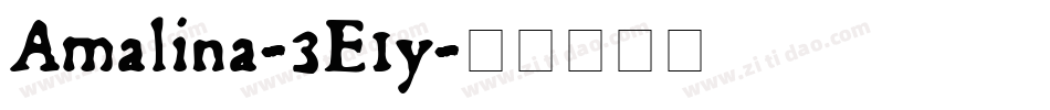 Amalina-3E1y字体转换