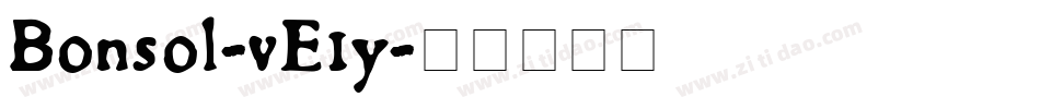 Bonsol-vE1y字体转换