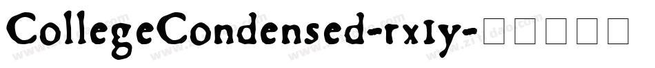 CollegeCondensed-rx1y字体转换