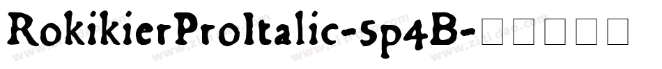 RokikierProItalic-5p4B字体转换