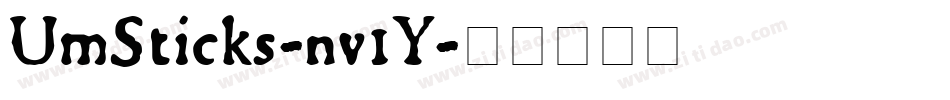 UmSticks-nv1Y字体转换