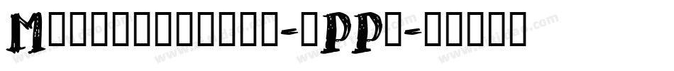 Myscriptfont-ePPg字体转换