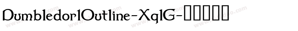 Dumbledor1Outline-XqlG字体转换
